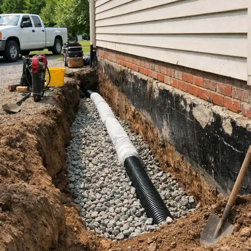 French Drain Grapevine